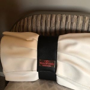 Valentino Garavani Cream and Black Clutch